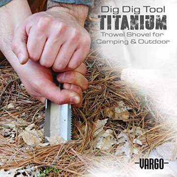 Vargo Titanium Dig Dig Tool | Lightweight Backpacking Trowel