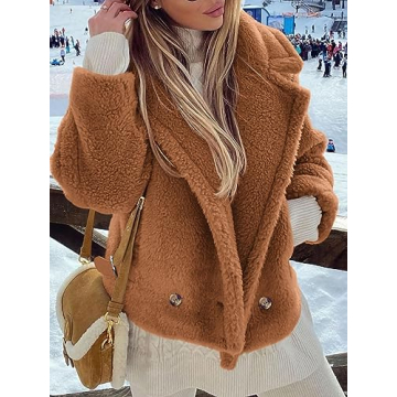Chic PRETTYGARDEN Winter Sherpa Coats for Women