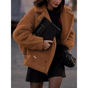 Chic PRETTYGARDEN Winter Sherpa Coats for Women