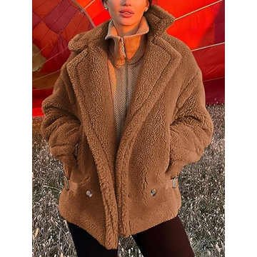 Chic PRETTYGARDEN Winter Sherpa Coats for Women