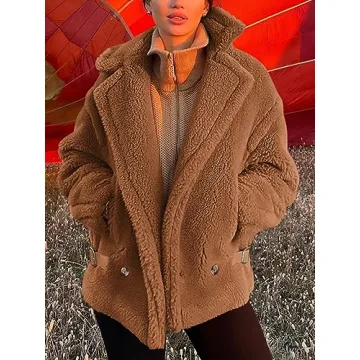 Chic PRETTYGARDEN Winter Sherpa Coats for Women