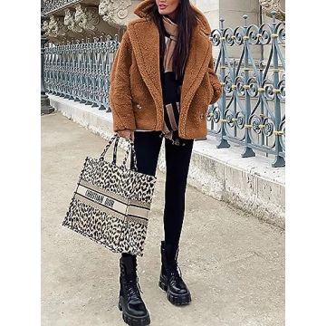Chic PRETTYGARDEN Winter Sherpa Coats for Women
