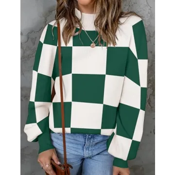 ZESICA Women's Ribbed Knit Turtleneck Sweater Fall Fashion