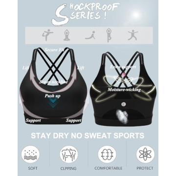 RUNNING GIRL Padded Supportive Sports Bra for Women