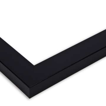 PinPix 30x20 inch Cork Bulletin Board. This Decorative Framed Pin Board Comes with Diamond Pattern in Black Design and Satin Black. Ideal for Home, Office Decor or School (PinPix-120)