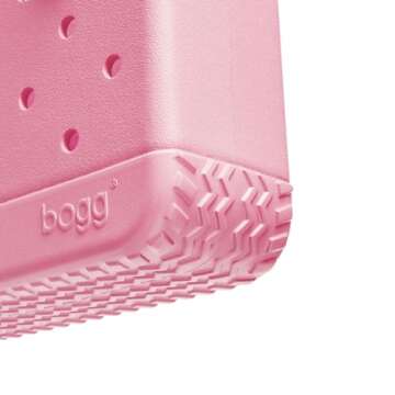 BOGG BAG Bitty Waterproof Washable Tip Proof Durable Open Tote Bag for the Beach Boat Pool Sports 11x8.5x4.5 - Lightweight Cute Tote Bag - Durable Rubber Bags For Women - Blowing Pink Bubbles