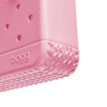 BOGG BAG Bitty Waterproof Washable Tip Proof Durable Open Tote Bag for the Beach Boat Pool Sports 11x8.5x4.5 - Lightweight Cute Tote Bag - Durable Rubber Bags For Women - Blowing Pink Bubbles