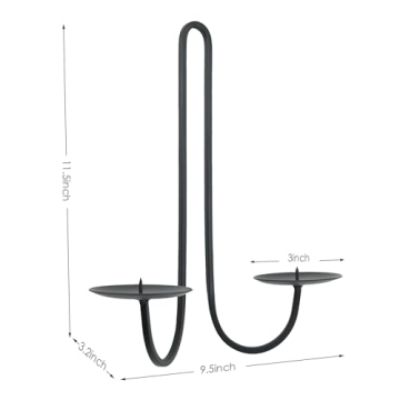 Remenna Elegant Iron Candle Holders for Any Decor