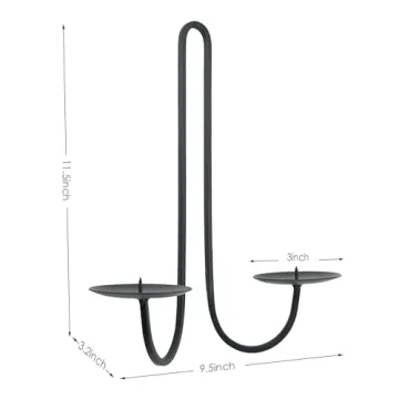 Remenna Elegant Iron Candle Holders for Any Decor