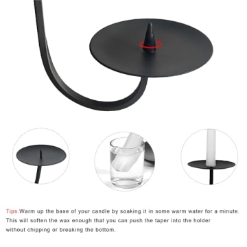 Remenna Elegant Iron Candle Holders for Any Decor