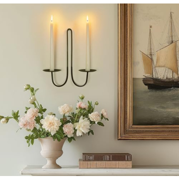 Remenna Elegant Iron Candle Holders for Any Decor
