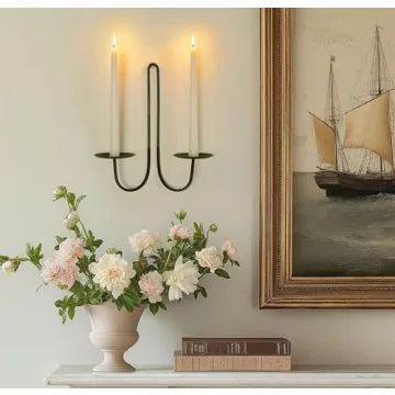 Remenna Elegant Iron Candle Holders for Any Decor