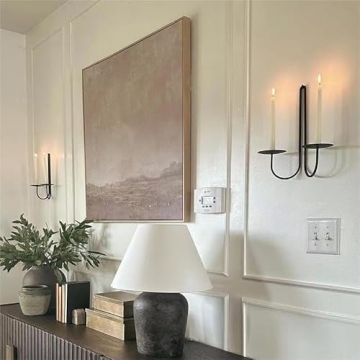 Remenna Elegant Iron Candle Holders for Any Decor