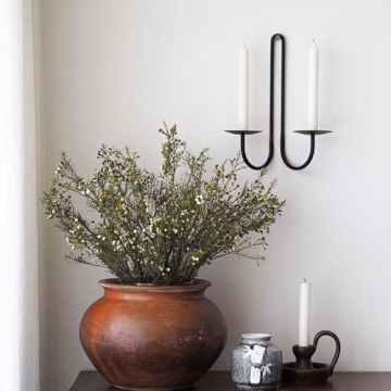 Remenna Elegant Iron Candle Holders for Any Decor