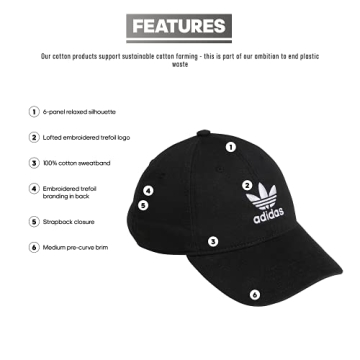 adidas Originals Relaxed Fit Strapback Hat for All-Day Style