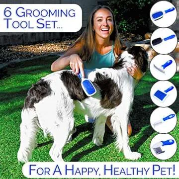 Horicon Pet 6 In 1 Premium Dog Brush Set - Ultimate Grooming Solution
