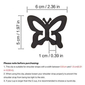 GIRLADY Women Bra Strap Clip Racerback 8 Pieces Conceal Non Slip