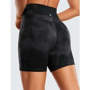 CRZ YOGA Women's ButterLuxe Biker Shorts - High Waisted Yoga Style