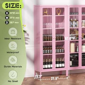 Stylish Oakcloud Glass Display Cabinet for Collectibles