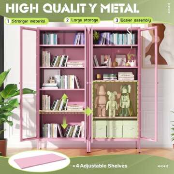 Stylish Oakcloud Glass Display Cabinet for Collectibles