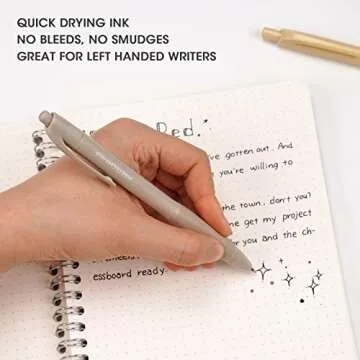 WRITECH 0.5mm Gel Pens - Smooth, No Smudge Writing