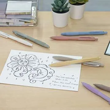 WRITECH 0.5mm Gel Pens - Smooth, No Smudge Writing