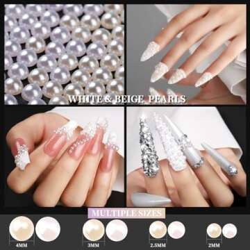 YGDZ Rhinestones Set - 10000 PCS for Nail Art and Crafts