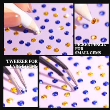 YGDZ Rhinestones Set - 10000 PCS for Nail Art and Crafts