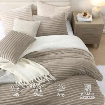 Geniospin Cozy Queen Comforter Set for Winter Warmth