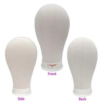 NAYOO 21-24 Inch Canvas Wig Head for Styling and Display