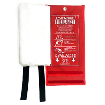 Fiberglass Fire Blanket - Safe & Compact for Home & Outdoor