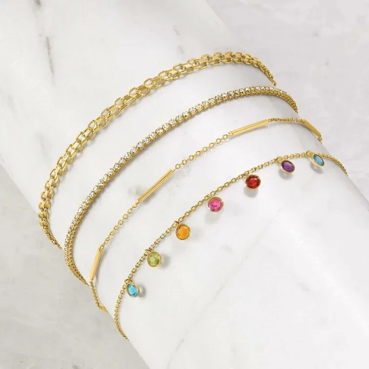 Italian 14kt Gold Bismark-Link Bracelet - RS Pure