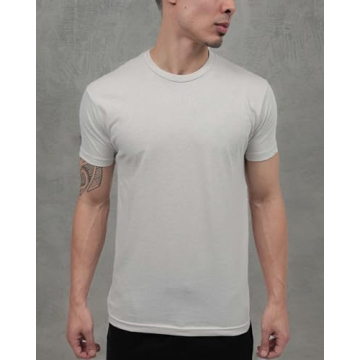 INTO THE AM Men's Fitted Crew Neck Essential T-Shirt