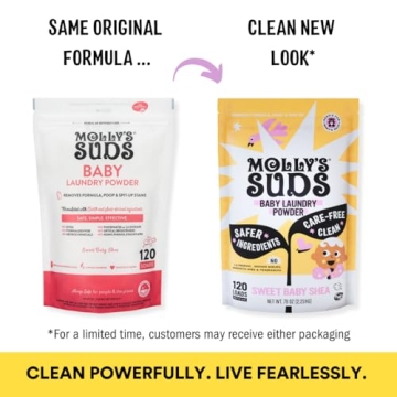 Molly's Suds Baby Laundry Detergent Powder for Delicate Fabrics