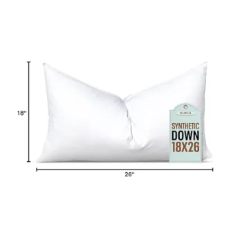 Pillowflex Synthetic Down Pillow Insert Comfortable Support
