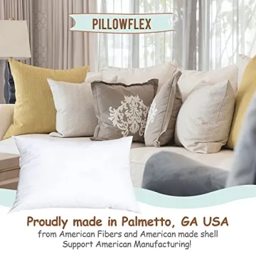 Pillowflex Synthetic Down Pillow Insert Comfortable Support