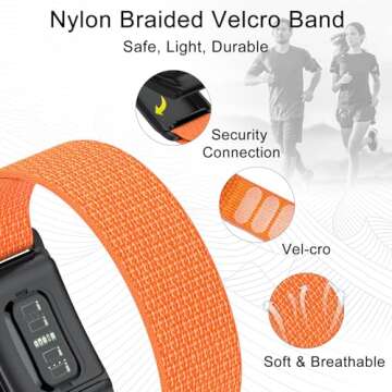 Surundo Nylon Sport Band Compatible with Whoop 4.0 Strap