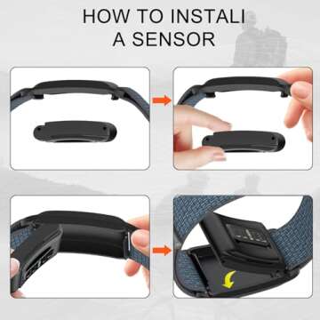 Surundo Nylon Sport Band Compatible with Whoop 4.0 Strap