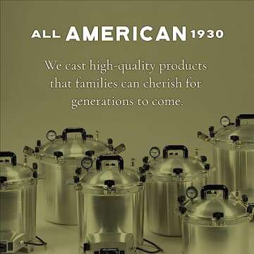 All American 1930 1925X Sterilizer - 25 qt - Non-Electric Sterilizer - Suitable for Any Heat Source - Includes Rack - Made in The USA