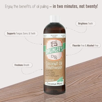 Dr. Ginger's Natural Coconut Oil Mouthwash for Fresh Breath