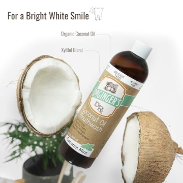 Dr. Ginger's Natural Coconut Oil Mouthwash for Fresh Breath