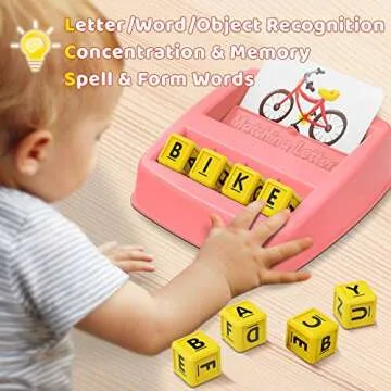 NARRIO Educational Toys for 3-5 Year Old Girls Gifts, Matching Letter Game Preschool ABC Learning To...