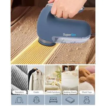 SUPER LINT Electric Sweater Shaver for Fuzz and Pill Removal
