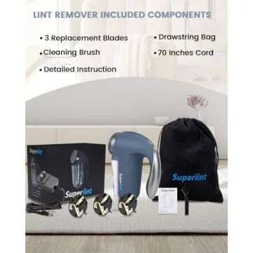 SUPER LINT Electric Sweater Shaver for Fuzz and Pill Removal
