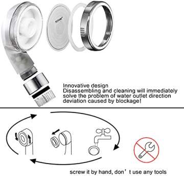 Nosame Mate Shower Head - High Pressure & Eco-Friendly Shower Solution