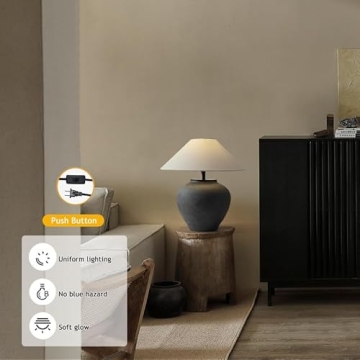 Elegant Farmhouse Ceramic Table Lamp for Home Decor