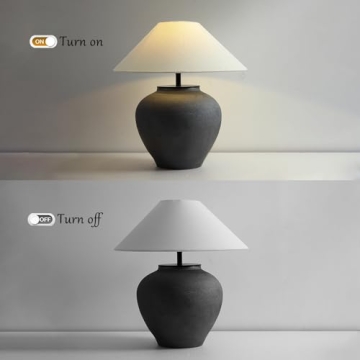 Elegant Farmhouse Ceramic Table Lamp for Home Decor