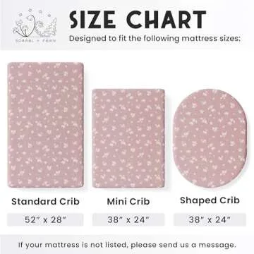 2-Pack Crib Sheet for Standard Crib & Toddler Mattress (Antique Rose) - Premium Fitted Baby Crib Sheets Girl - Buttery Soft Cotton Blend - Crib Mattress Sheets Fitted - Baby Bed Sheets