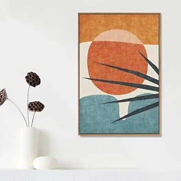 IDEA4WALL Framed Canvas Abstract Art for Home Decor