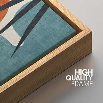 IDEA4WALL Framed Canvas Abstract Art for Home Decor